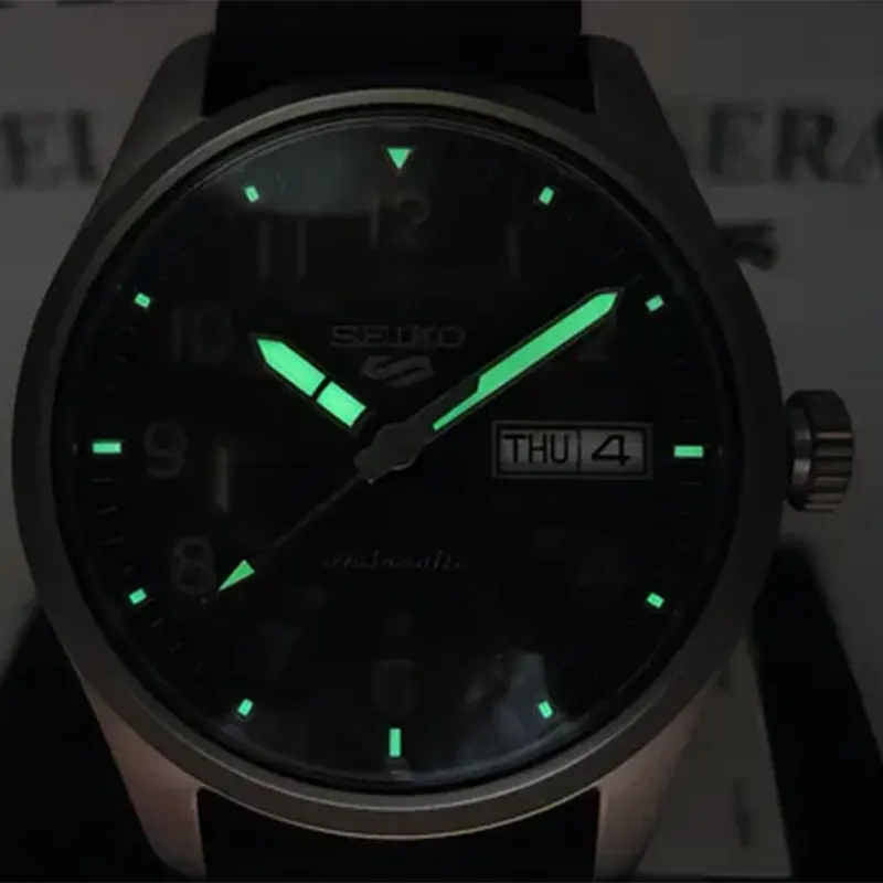 Seiko 5 Sports Field Green Dial Automatic Nylon Watch- SRPG33